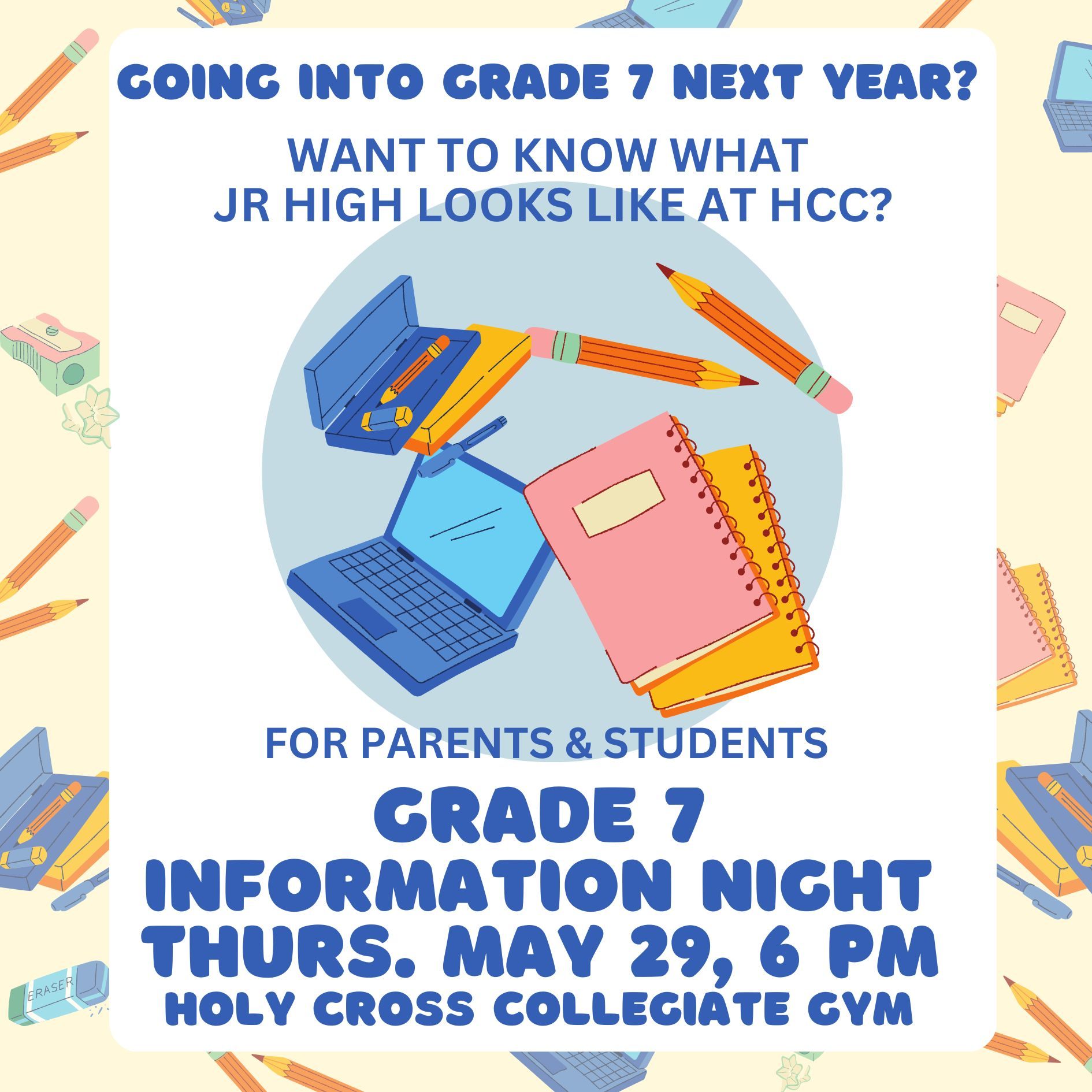 Copy of GRADE 7 INFORMATION NIGHT